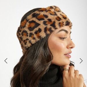 JUSTFAB LEOPARD EAR WARMER HEADBAND